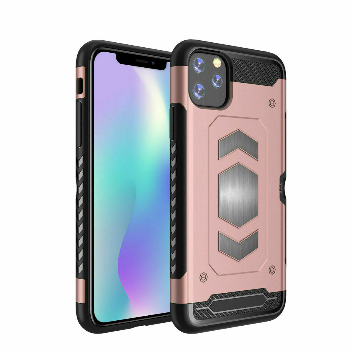 Protectores para celular  para Apple  iPhone 11 Pro (5.8) Funda reforzada con porta tarjeta Rosa